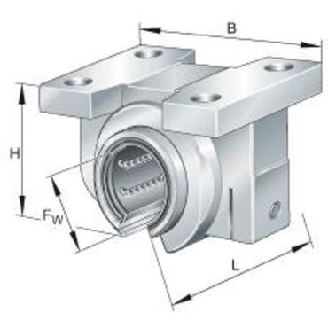 Linear ball bushing unit Open With sealing Series: KGBAO..PP-AS